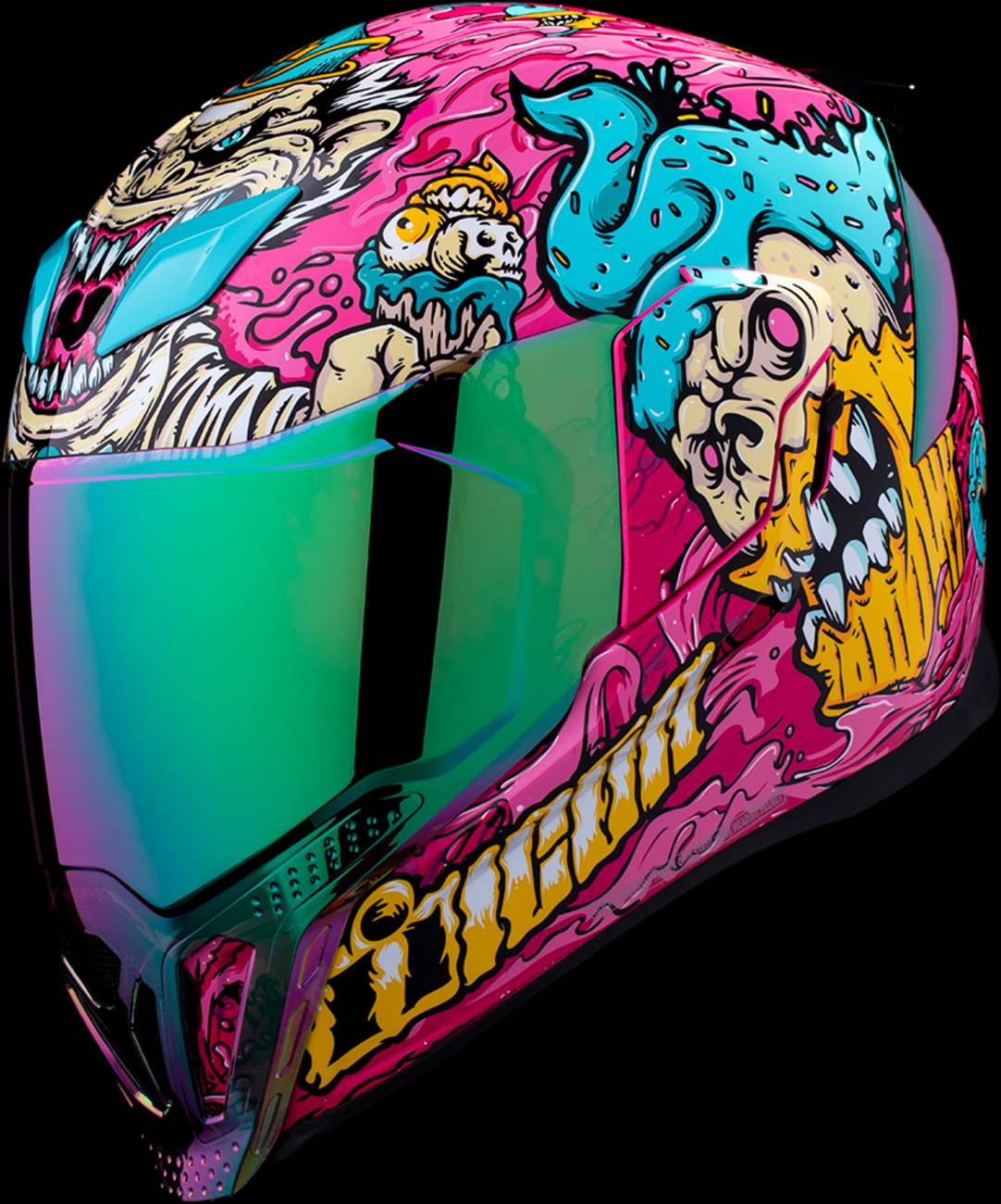 ICON Airflite™ Motorcycle Helmet - Snack Attack - MIPS® - Pink - XL 0101-16931