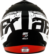 AFX FX-17Y Motorcycle Helmet - Attack - Matte Black/Red - Medium 0111-1403