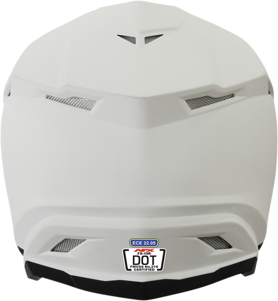 AFX FX-19R Motorcycle Helmet - Matte White - XS 0110-7057