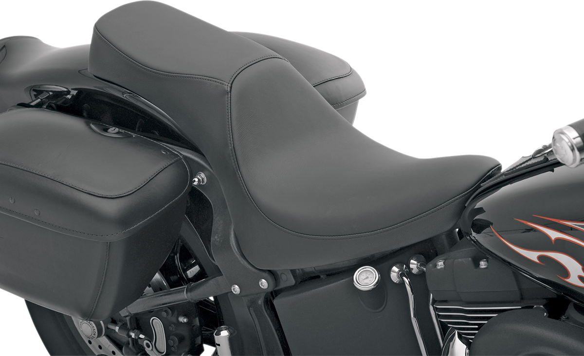 DRAG SPECIALTIES Predator 2-Up Seat - Smooth - Softail '00-'05 FIT FLSTN W/O LUGG RACK 0802-0501