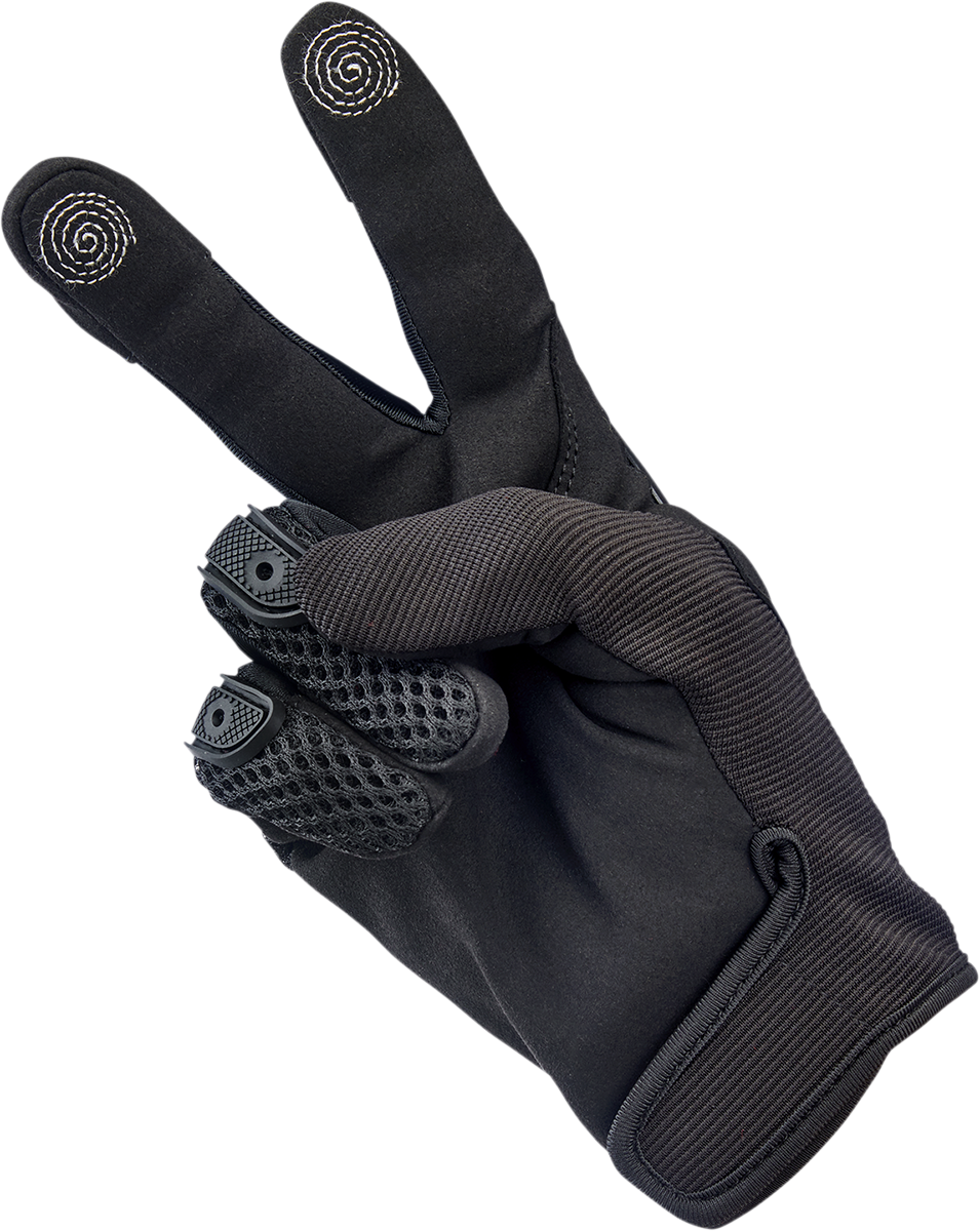 BILTWELL Anza Gloves - Black Out - Medium 1507-0101-003