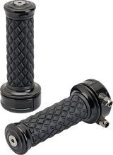 BILTWELL Grips - Alumicore - Custom - Black 6606-201-01