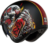 Z1R Saturn Motorcycle Helmet - Devil Made Me - Black/Red - Small 0104-2817