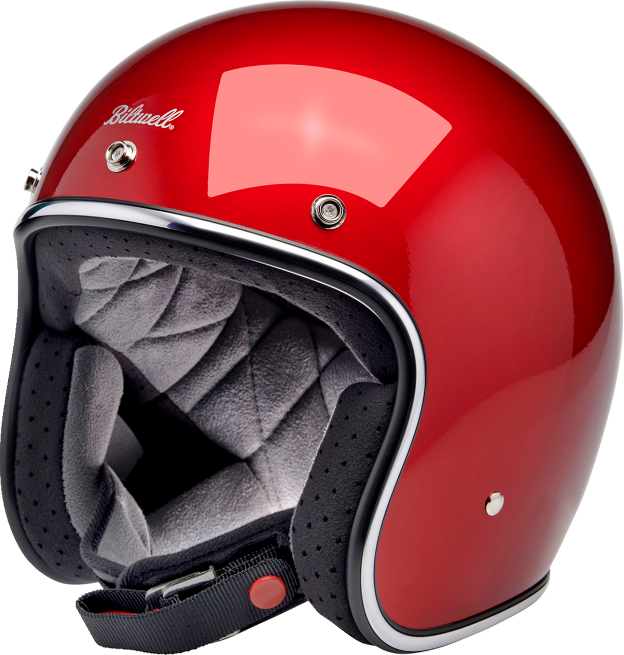 BILTWELL Bonanza Motorcycle Helmet - Metallic Cherry Red - Small 1001-351-202