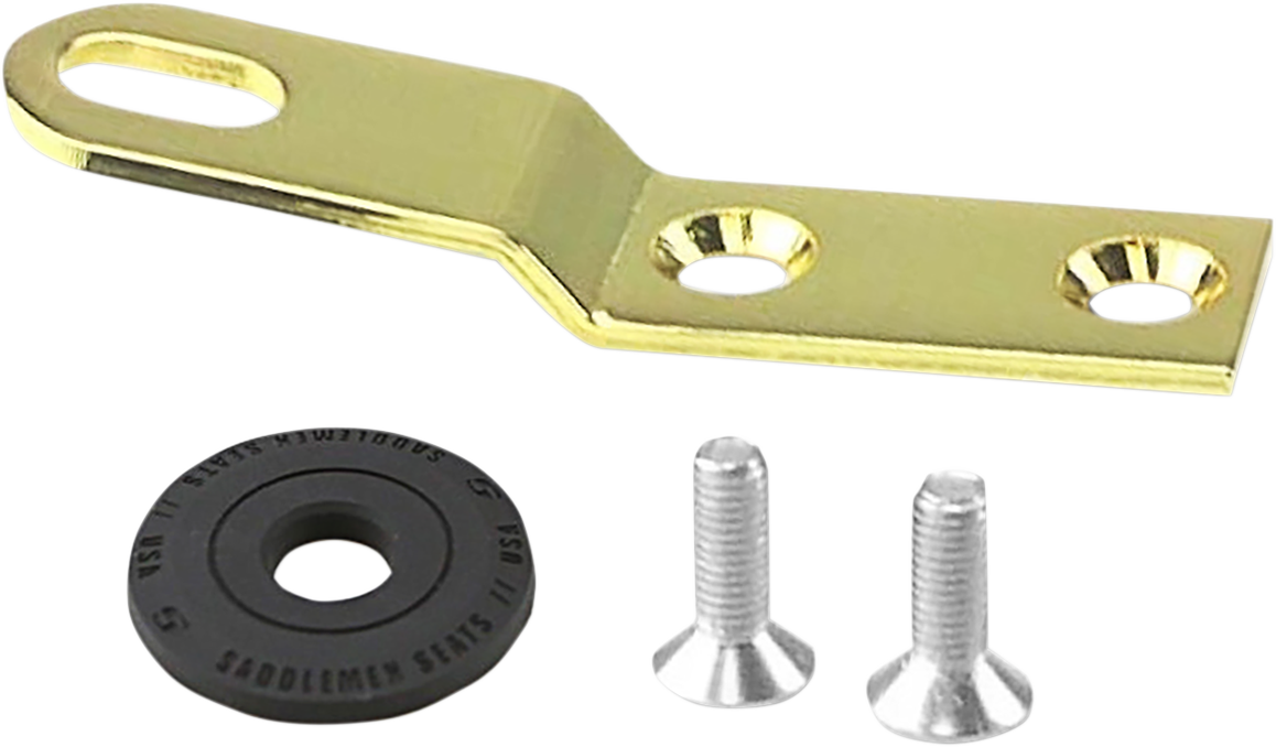 SADDLEMEN Seat Bracket - Gold - 1/4"-28 10545GOB