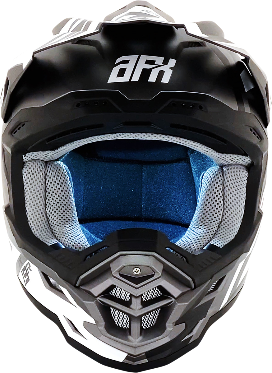 AFX FX-19R Motorcycle Helmet - Racing - Frost Gray - Medium 0110-7074