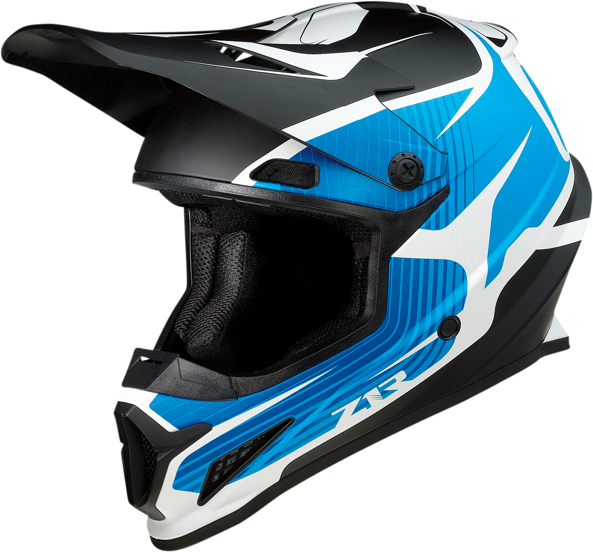 Z1R Rise Motorcycle Helmet - Flame - Blue - XS 0110-7248