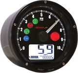 KOSO NORTH AMERICA TNT-01 Electronic Speedometer/Tachometer - Black Face - Black Housing - 3" Diameter x 1.75" D BA035K00-HD