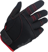 BILTWELL Moto Gloves - Black/Red - Medium 1501-0108-003