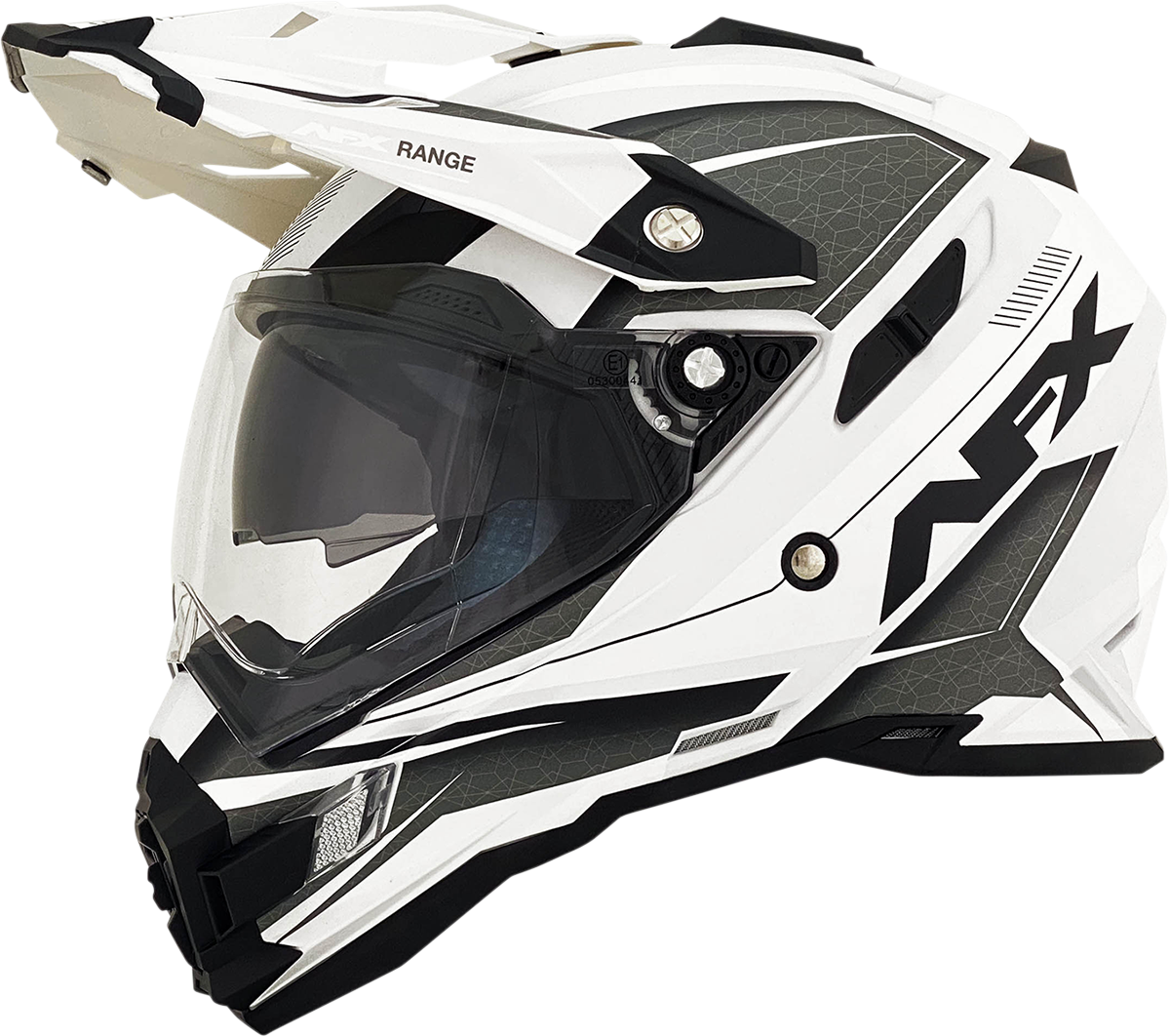 AFX FX-41 Motorcycle Helmet - Range - Matte White - Large 0140-0078