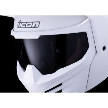 ICON Elsinore™ Motorcycle Helmet - Monotype - White - Large 0104-3311