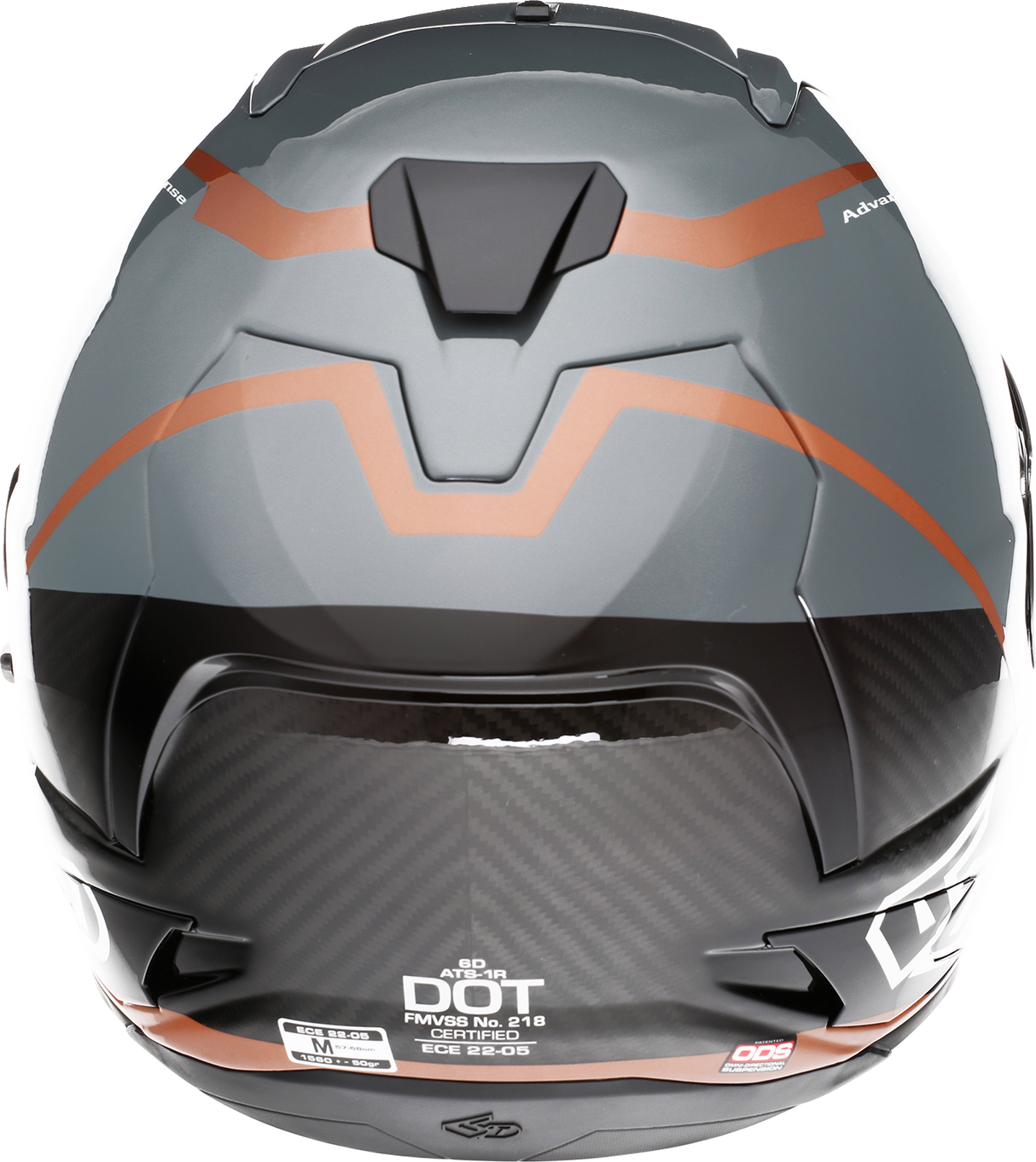 6D ATS-1R Motorcycle Helmet - Alpha - Bronze - XL 30-0578