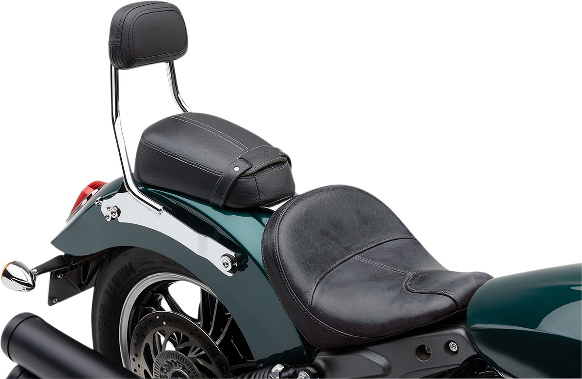 COBRA Detachable Backrest - Chrome - Solo Seat - Scout 502-2211