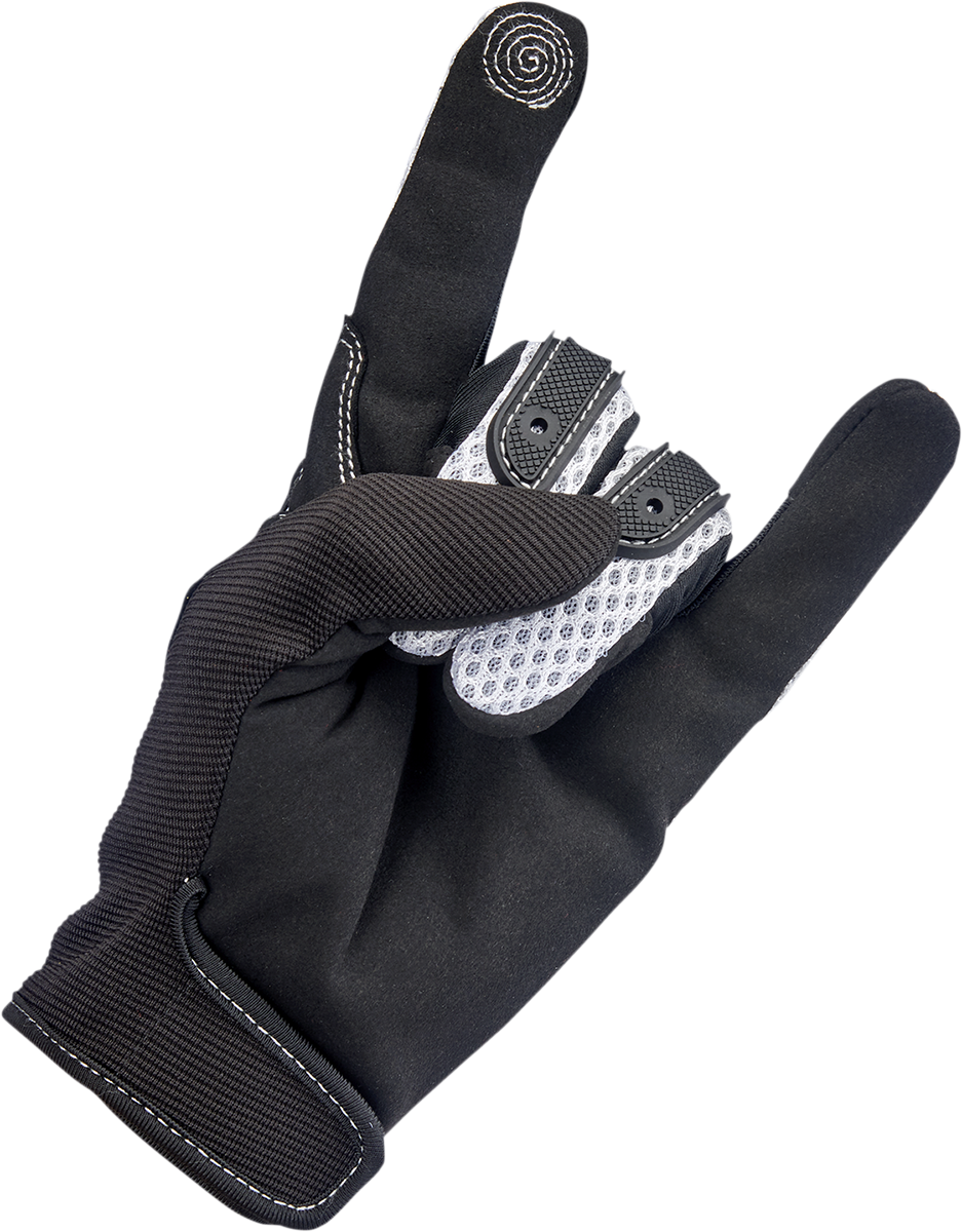 BILTWELL Anza Gloves - White - Large 1507-0401-004