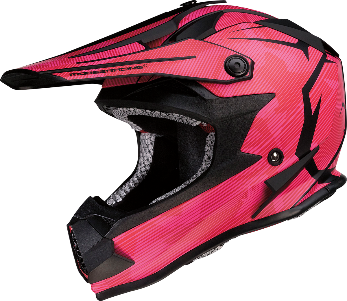 MOOSE RACING Youth F.I. Helmet - Agroid Camo - MIPS® - Pink/Red - Small 0111-1526