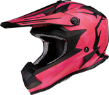 MOOSE RACING Youth F.I. Helmet - Agroid Camo - MIPS® - Pink/Red - Small 0111-1526