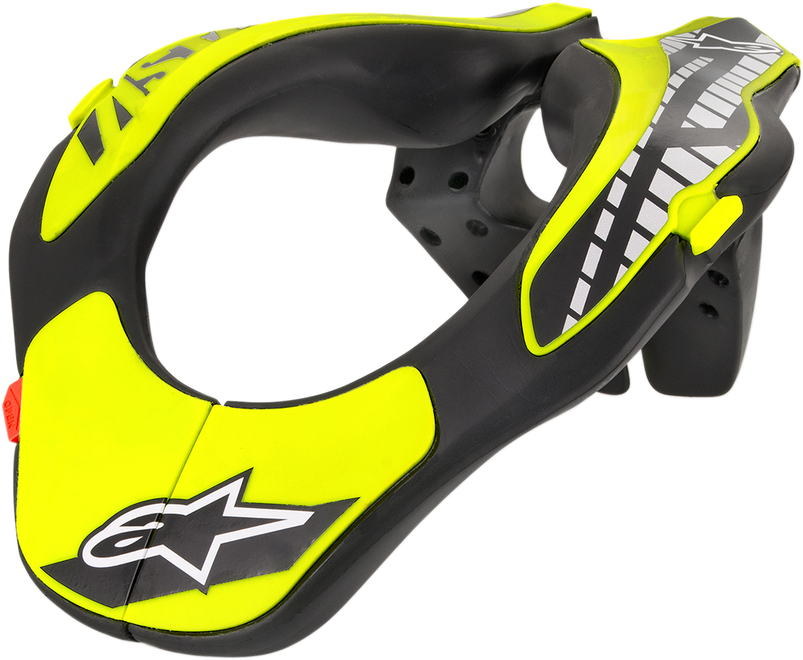 ALPINESTARS Youth Neck Support - Black/Yellow Fluo - One Size 6540118-155-OS