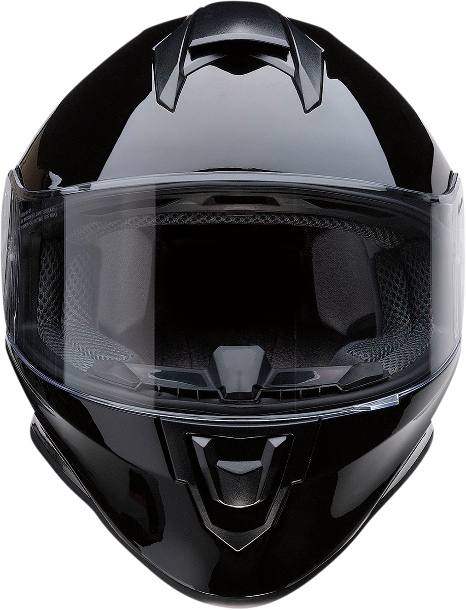 Z1R Youth Warrant Motorcycle Helmet - Gloss Black - Medium 0102-0243