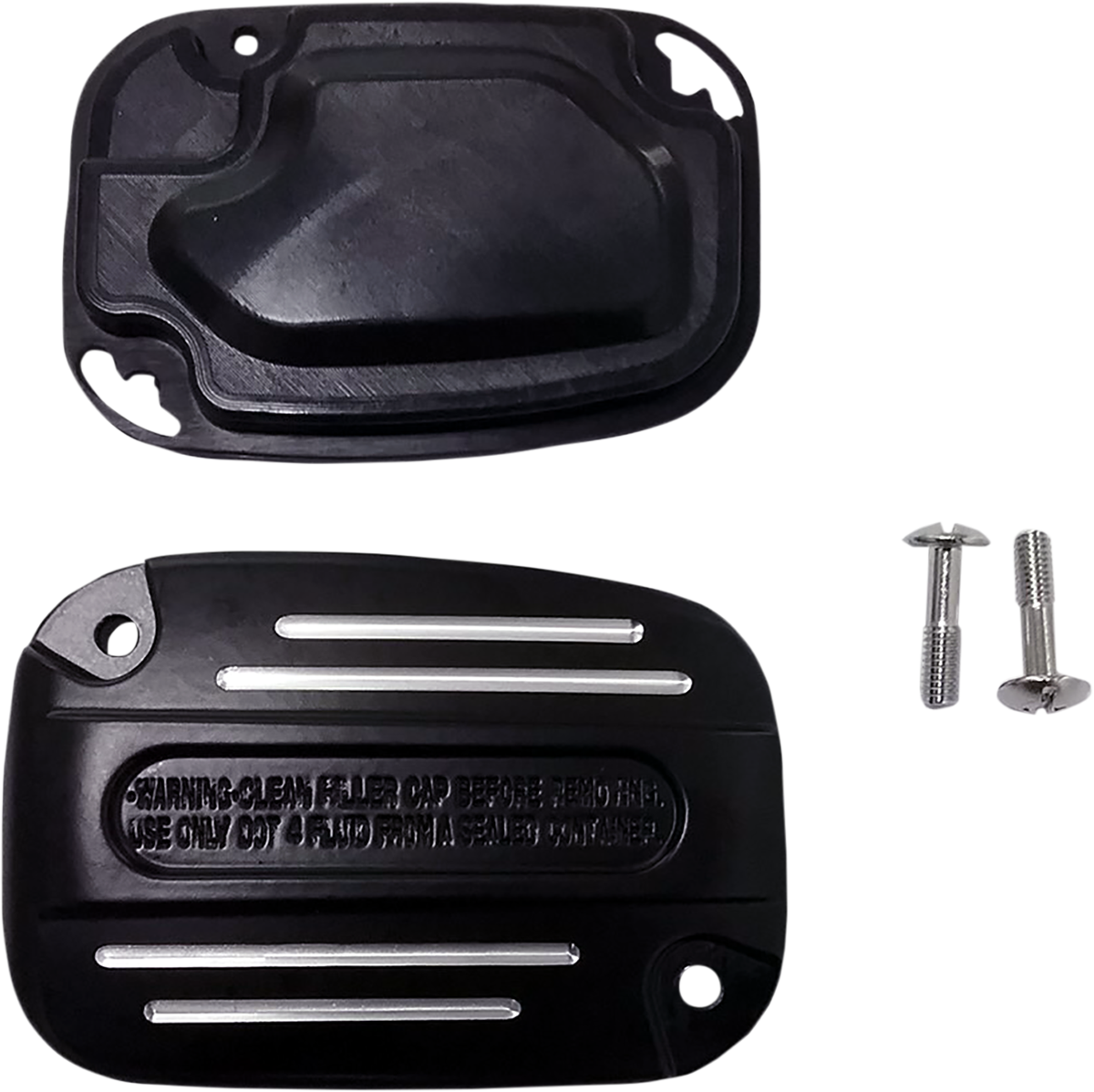 DRAG SPECIALTIES Master Cylinder Cover - Clutch - Black 78577