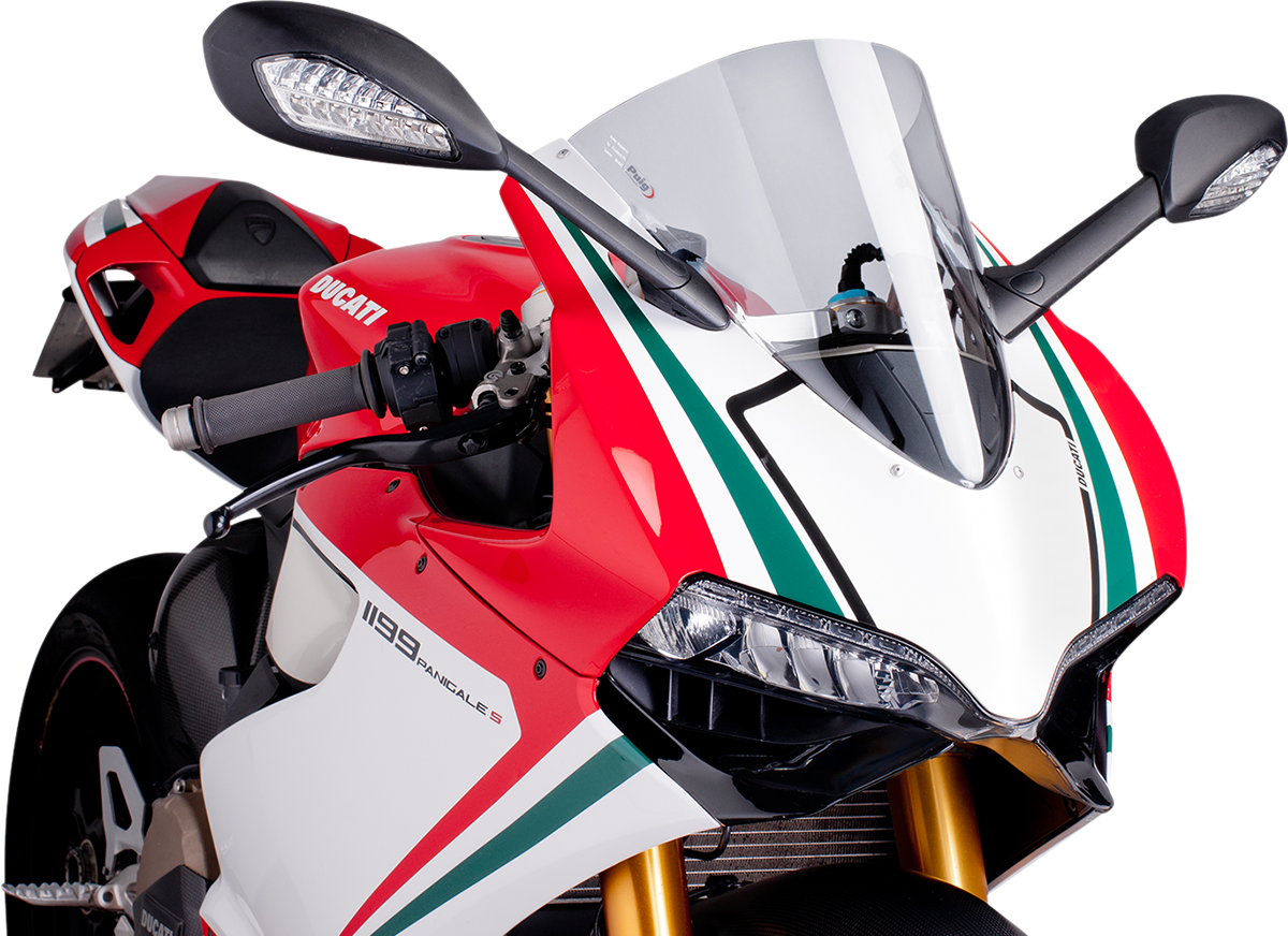 PUIG HI-TECH PARTS Race Windscreen - Clear - Panigale 5990W