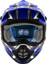 AFX FX-17 Motorcycle Helmet - Butterfly - Matte Blue - Small 0110-7122