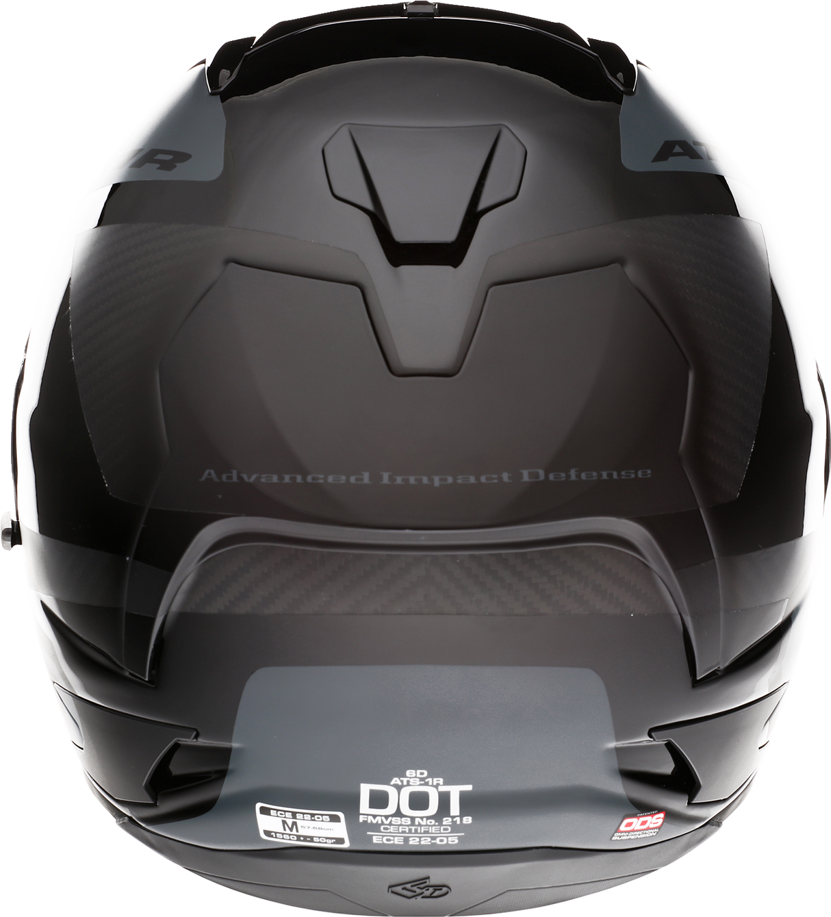 6D ATS-1R Motorcycle Helmet - Wyman - Black/Gray - Small 30-0705