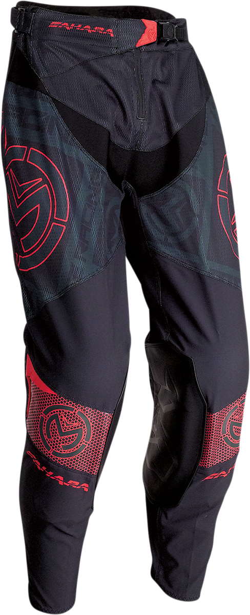 MOOSE RACING Sahara Pants - Black/Red - 30 2901-9896