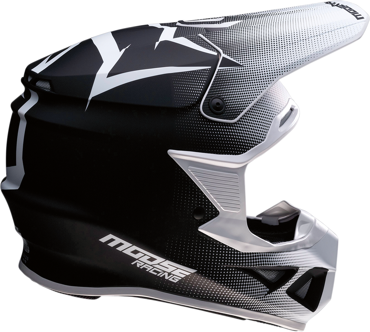 MOOSE RACING F.I. Helmet - Agroid™ - MIPS® - White/Black - XS 0110-6698