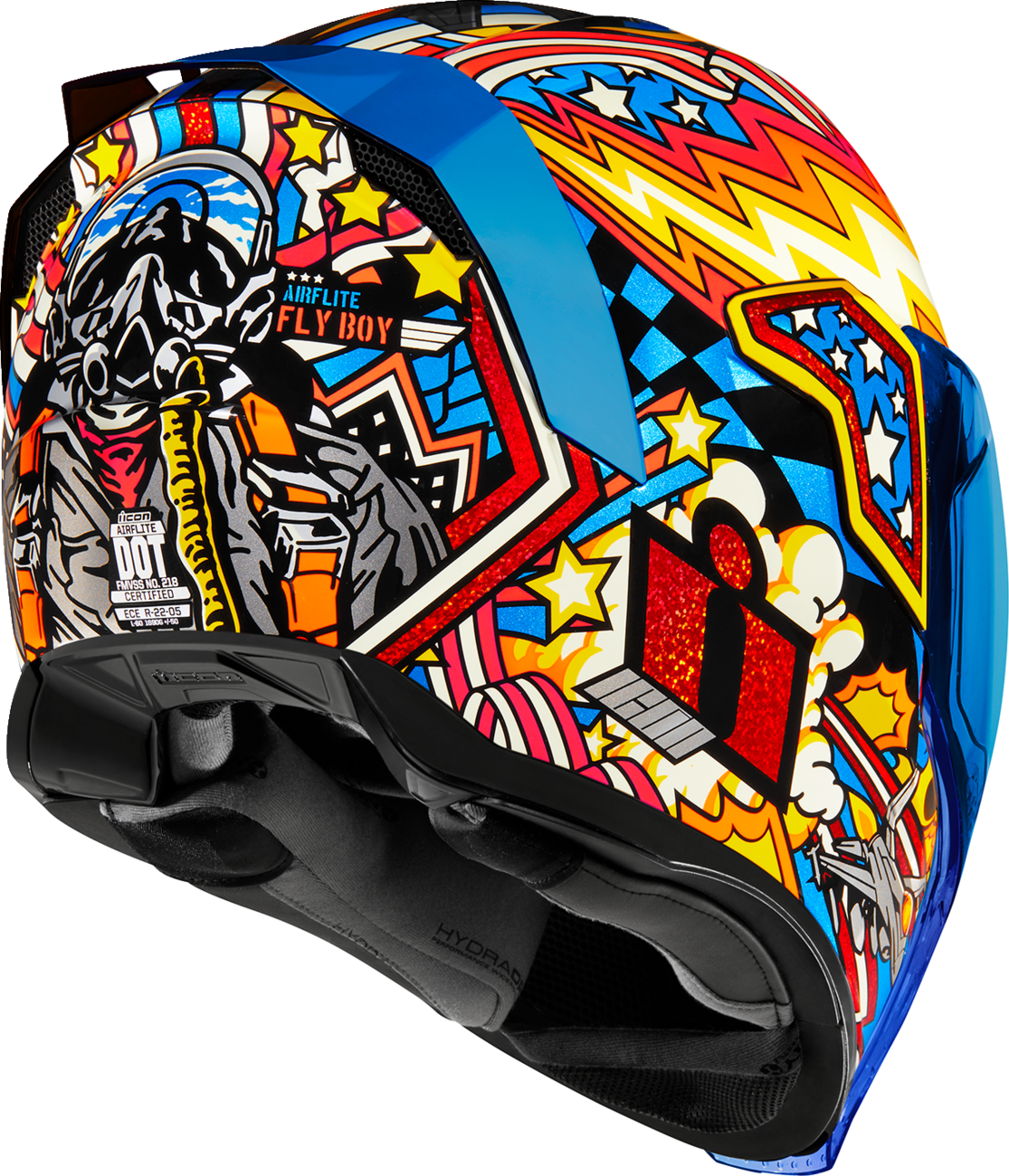 ICON Airflite™ Motorcycle Helmet - Flyboy - Blue - Small 0101-16011