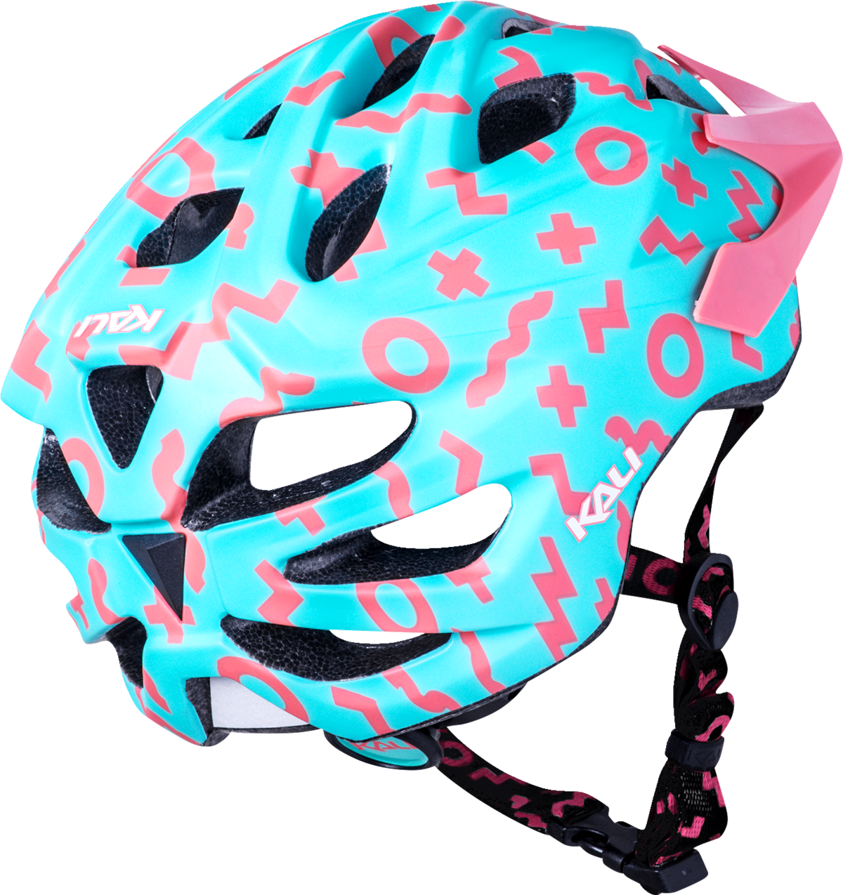 KALI Youth Chakra Plus Bicycle Helmet - Zwiggles - Matte Seafoam/Salmon 0221421212