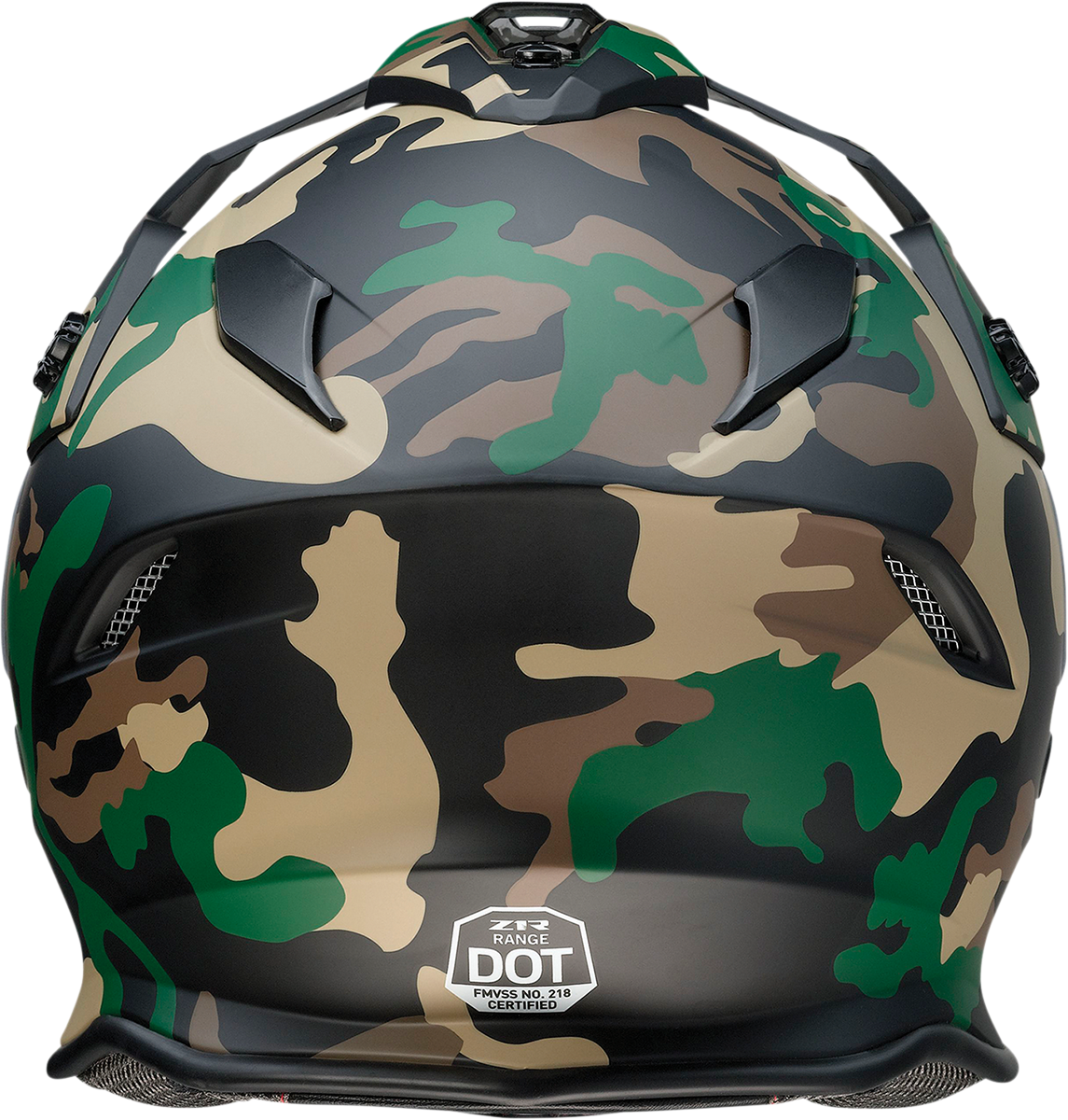 Z1R Range Motorcycle Helmet - Camo - Woodland - Small 0140-0082