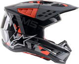 ALPINESTARS SM5 Motorcycle Helmet - Rover - Gray/Red - Medium 8303921-1392-MD