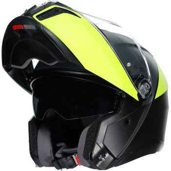 AGV Tourmodular Motorcycle Helmet - Balance - Black/Yellow Fluo/Gray - Small 211251F2OY00110