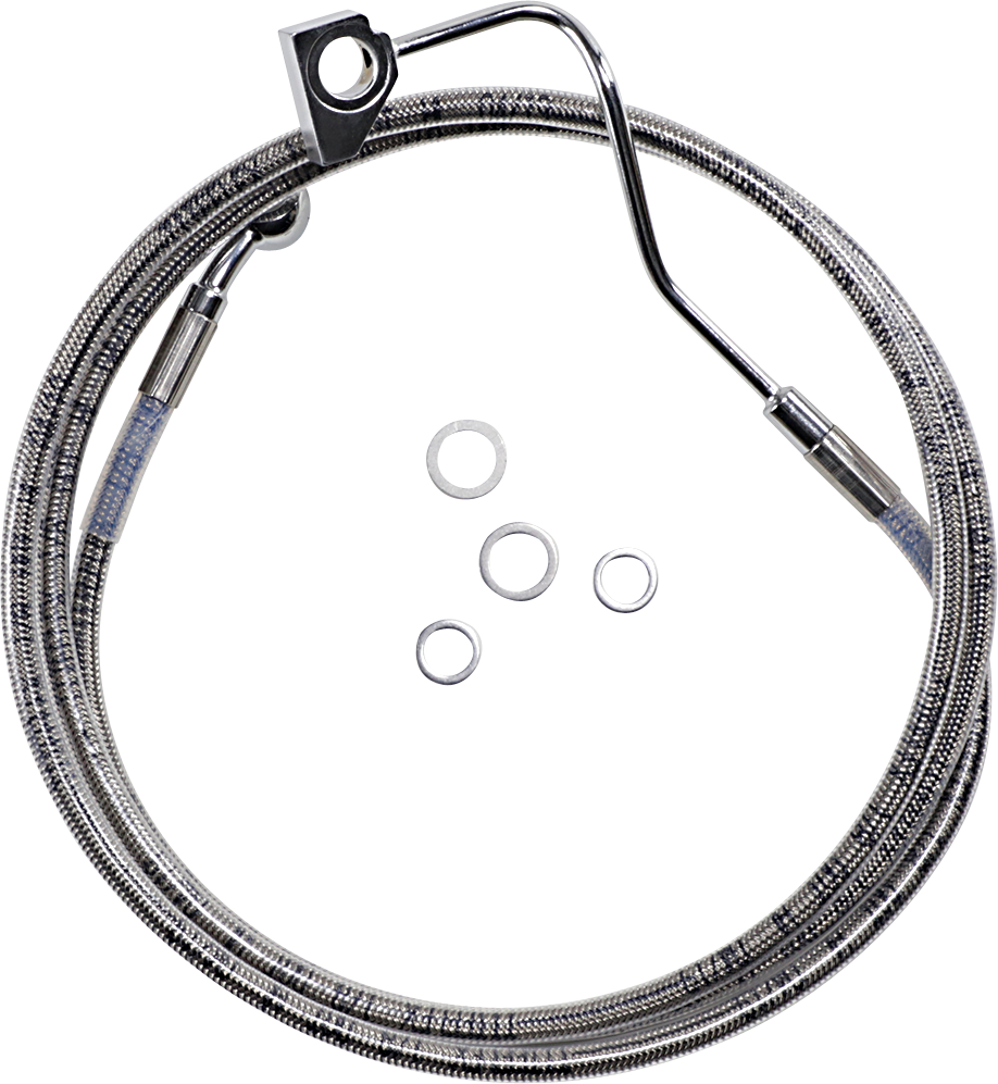 DRAG SPECIALTIES Brake Line - +6" - Stainless Steel - ABS 614220-6