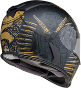 Z1R Warrant Motorcycle Helmet - Sombrero - Black/Gold - Small 0101-14171