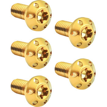 ARLEN NESS Bolt Kit - Holeshot/Brake Rotor/Rear - Hub Mount - Gold - 3/8"-16 x 1" - 5 Pack 300-911