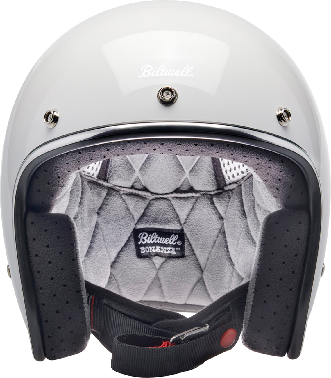 BILTWELL Bonanza Motorcycle Helmet - Gloss White - XS 1001-164-201