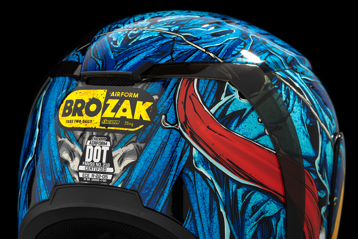 ICON Airform™ Motorcycle Helmet - MIPS® - Brozak - Blue - XL 0101-14934