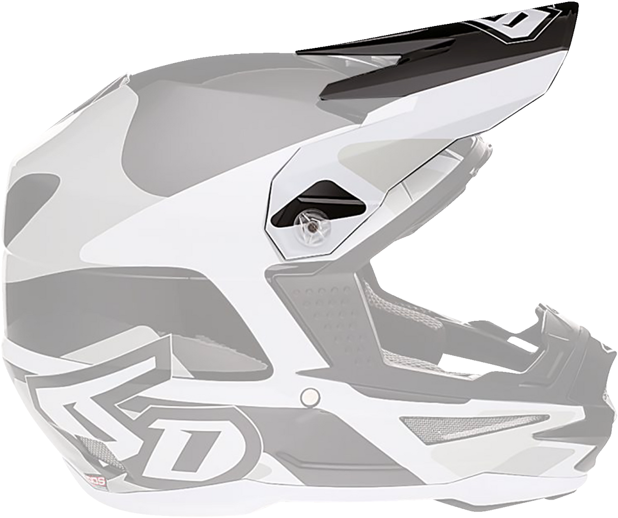 6D ATR-1 Visor - White 72-3729