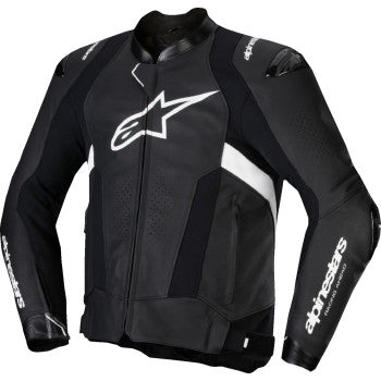 ALPINESTARS Missile v3 Leather Jacket - Black/White - US 42 / EU 52  3100125-12-52