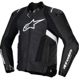 ALPINESTARS Missile v3 Leather Jacket - Black/White - US 48 / EU 58 3100125-12-58