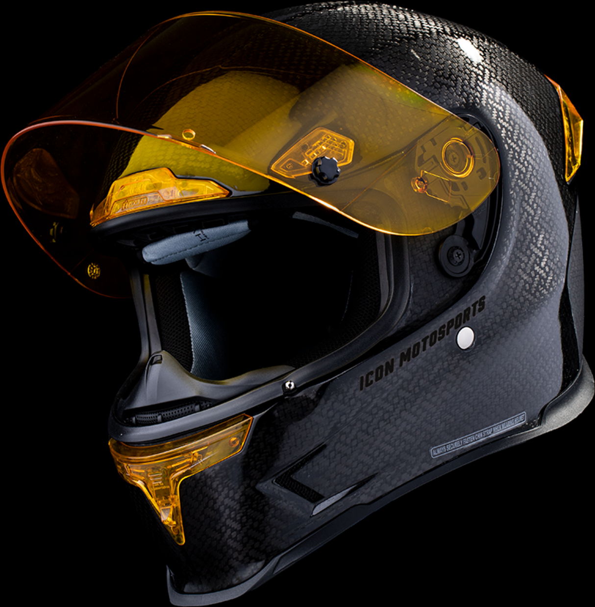 ICON Airframe Pro™ Motorcycle Helmet - Carbon 4Tress - Yellow - 3XL 0101-16665