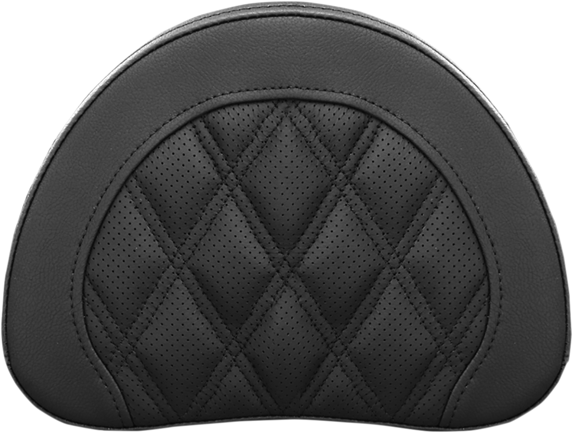 SADDLEMEN Sissy Bar Pad - Lattice Stitched - Black 51344