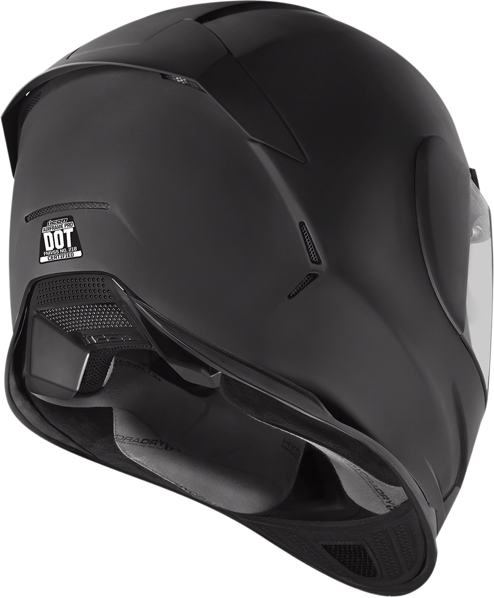 ICON Airframe Pro™ Motorcycle Helmet - Rubatone - Black - XS 0101-8037