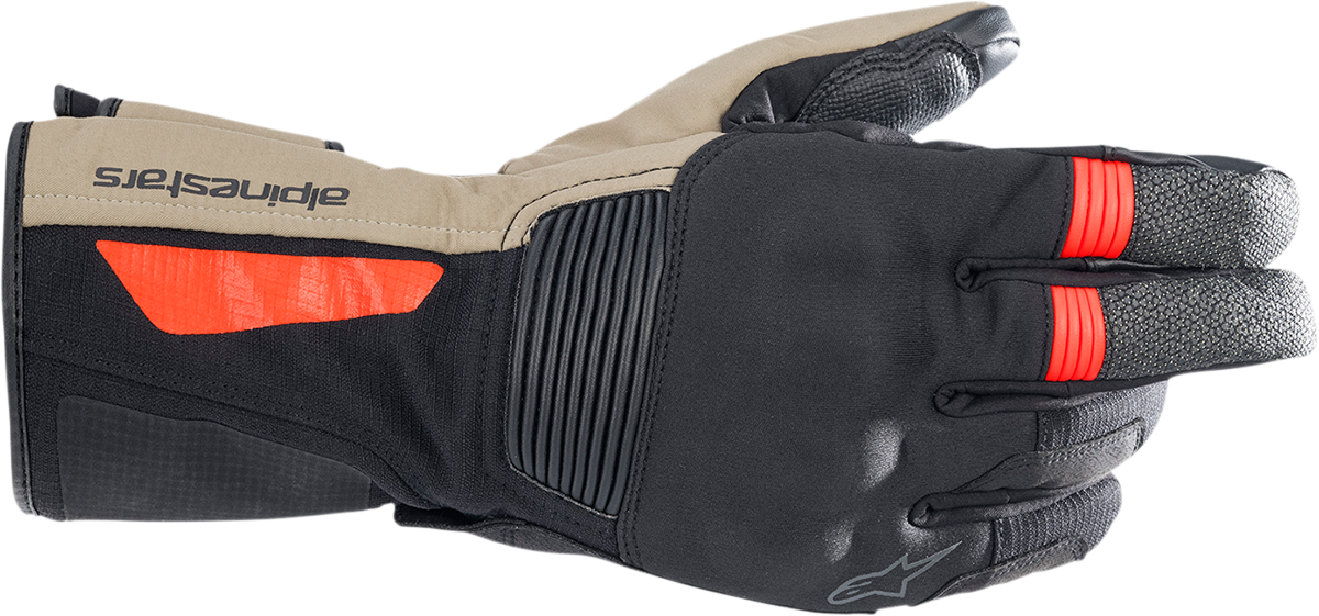 ALPINESTARS Denali Aerogel Drystar® Gloves - Black/Dark Khaki/Fluo Red - Medium 3526922-1853-M