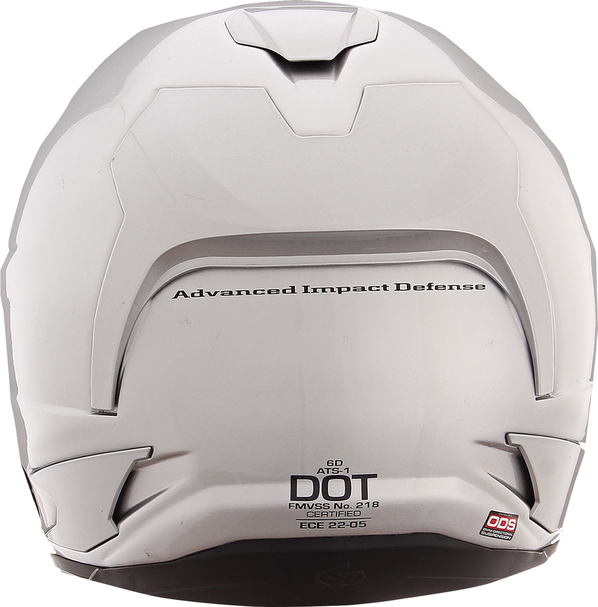 6D ATS-1R Motorcycle Helmet - Gloss Silver - Small 30-0995