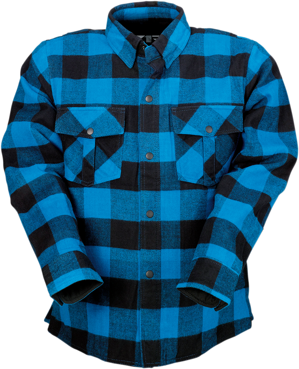 Z1R Duke Flannel Shirt - Blue/Black - Large 3040-2868