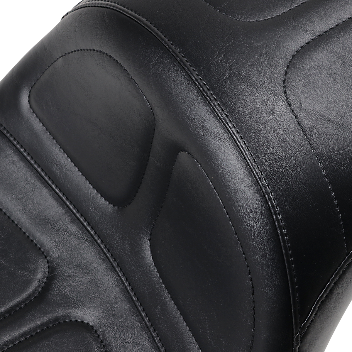 LE PERA Maverick Daddy Long Legs Seat - Black - Stitched - Softail '18+ LYX-910DL