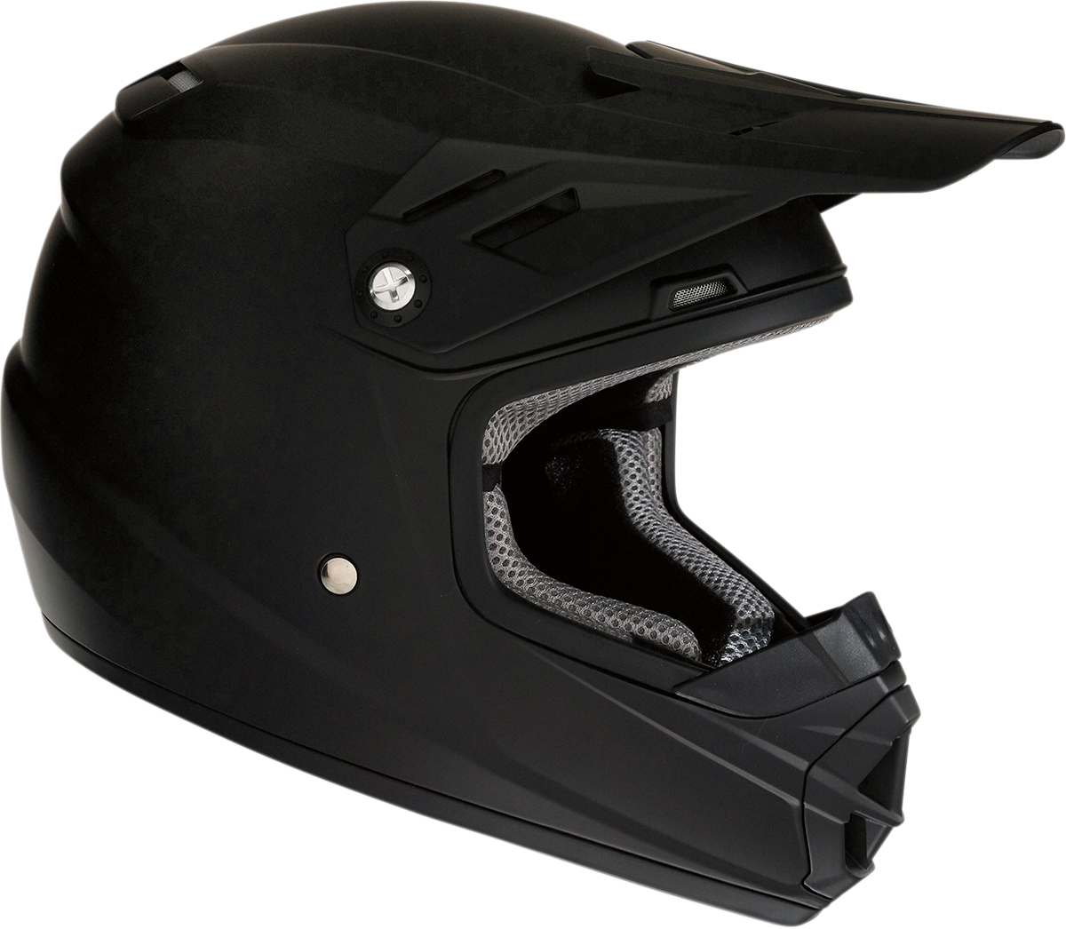 Z1R Youth Rise Motorcycle Helmet - Flat Black - Medium 0111-1157