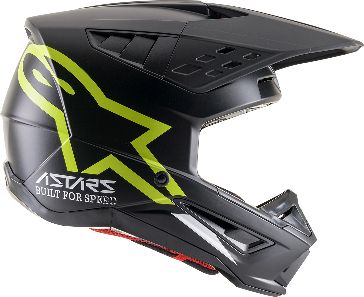 ALPINESTARS SM5 Motorcycle Helmet - Compass - Matte Black/Yellow Fluo - Medium 8303321-1559-MD